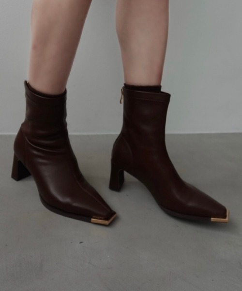 ORiental TRaffic by yuri（オリエンタルトラフィックバイユリ）の「ZOZOTOWN限定 新作 トゥキャップ モチーフ ヒールブーツ /51390（ブーツ・レディース・ベージュ/ブラック/ブラウン・LL/L/M/S）」の17枚目の写真