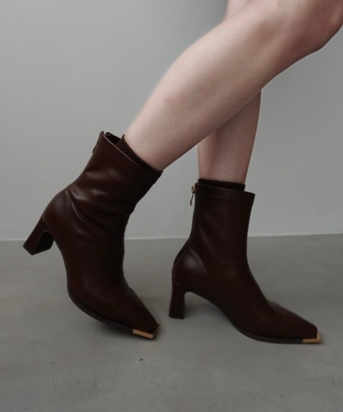 ORiental TRaffic by yuri（オリエンタルトラフィックバイユリ）の「ZOZOTOWN限定 新作 トゥキャップ モチーフ ヒールブーツ /51390（ブーツ・レディース・ベージュ/ブラック/ブラウン・LL/L/M/S）」の18枚目の写真