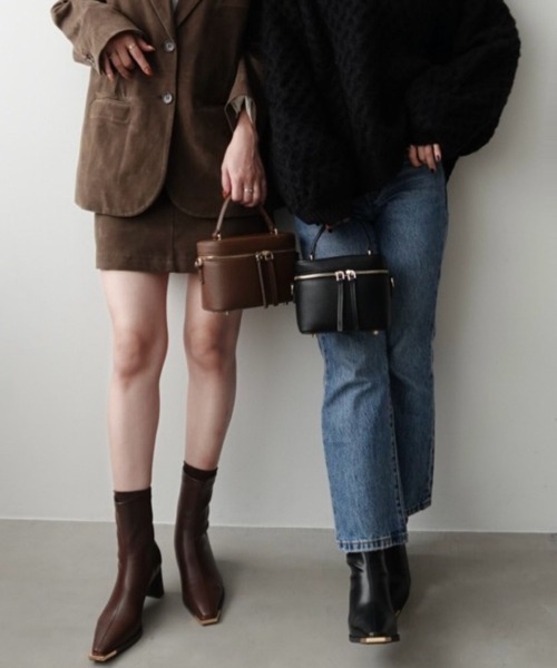 ORiental TRaffic by yuri（オリエンタルトラフィックバイユリ）の「ZOZOTOWN限定 新作 トゥキャップ モチーフ ヒールブーツ /51390（ブーツ・レディース・ベージュ/ブラック/ブラウン・LL/L/M/S）」の20枚目の写真