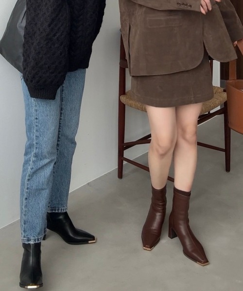 ORiental TRaffic by yuri（オリエンタルトラフィックバイユリ）の「ZOZOTOWN限定 新作 トゥキャップ モチーフ ヒールブーツ /51390（ブーツ・レディース・ベージュ/ブラック/ブラウン・LL/L/M/S）」の21枚目の写真