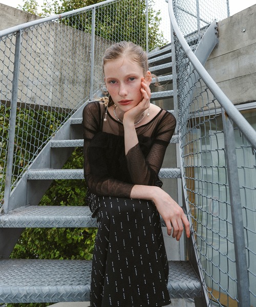 et.UNiVER(エトユニベール)の「Shooting star dress(ドレス・レディース・チャコール/ブラウン/ブラック・MEDIUM/SMALL/LARGE)」の18枚目の写真