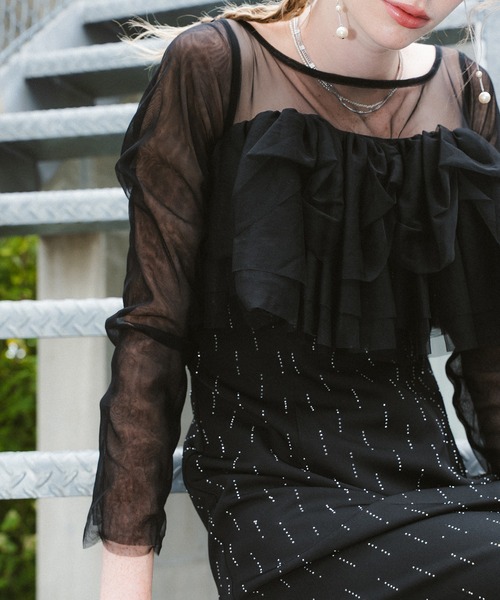 et.UNiVER(エトユニベール)の「Shooting star dress(ドレス・レディース・チャコール/ブラウン/ブラック・MEDIUM/SMALL/LARGE)」の20枚目の写真