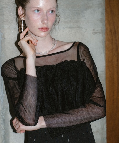 et.UNiVER(エトユニベール)の「Shooting star dress(ドレス・レディース・チャコール/ブラウン/ブラック・MEDIUM/SMALL/LARGE)」の8枚目の写真