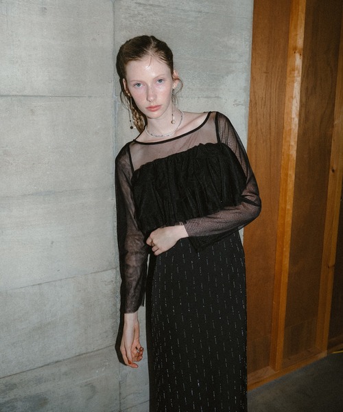 et.UNiVER(エトユニベール)の「Shooting star dress(ドレス・レディース・チャコール/ブラウン/ブラック・MEDIUM/SMALL/LARGE)」の10枚目の写真