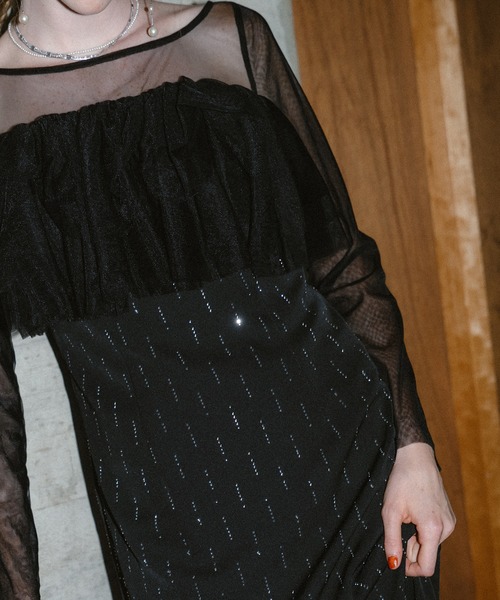 et.UNiVER(エトユニベール)の「Shooting star dress(ドレス・レディース・チャコール/ブラウン/ブラック・MEDIUM/SMALL/LARGE)」の14枚目の写真
