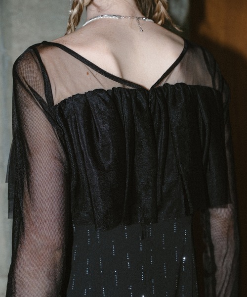 et.UNiVER(エトユニベール)の「Shooting star dress(ドレス・レディース・チャコール/ブラウン/ブラック・MEDIUM/SMALL/LARGE)」の16枚目の写真