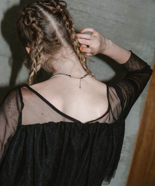 et.UNiVER(エトユニベール)の「Shooting star dress(ドレス・レディース・チャコール/ブラウン/ブラック・MEDIUM/SMALL/LARGE)」の19枚目の写真