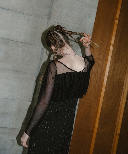 et.UNiVER(エトユニベール)の「Shooting star dress(ドレス・レディース・チャコール/ブラウン/ブラック・MEDIUM/SMALL/LARGE)」の11枚目の写真