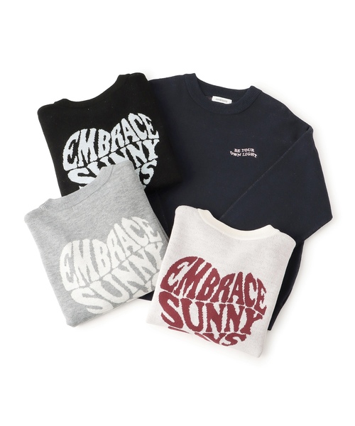 LOVETOXIC（ラブトキシック）の「【GOODPRICE】バックハートニットプルオーバー（ニット/セーター・キッズ・ネイビー/トップグレー/アイボリー/ブラック・M:150cm/S:140cm/L:160cm/130cm）」の15枚目の写真