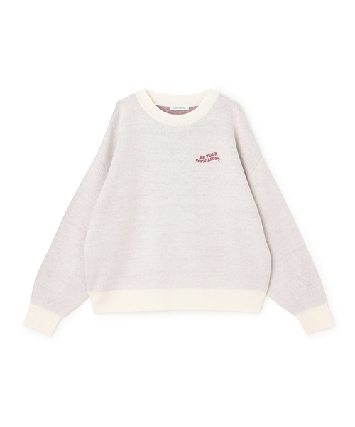 LOVETOXIC（ラブトキシック）の「【GOODPRICE】バックハートニットプルオーバー（ニット/セーター・キッズ・ネイビー/トップグレー/アイボリー/ブラック・M:150cm/S:140cm/L:160cm/130cm）」の16枚目の写真