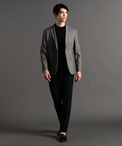 MONSIEUR NICOLE（ムッシュニコル）の「【ex/tra】ジオメトリックプリーツ クルーネックニット（ニット/セーター・メンズ・ベージュ/ブラック/グレー・LARGE/MEDIUM/X-LARGE）」の7枚目の写真