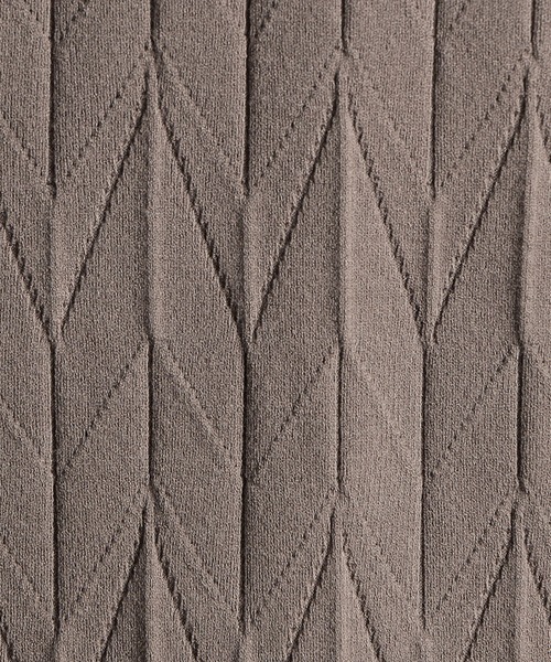 MONSIEUR NICOLE（ムッシュニコル）の「【ex/tra】ジオメトリックプリーツ クルーネックニット（ニット/セーター・メンズ・ベージュ/ブラック/グレー・LARGE/MEDIUM/X-LARGE）」の14枚目の写真