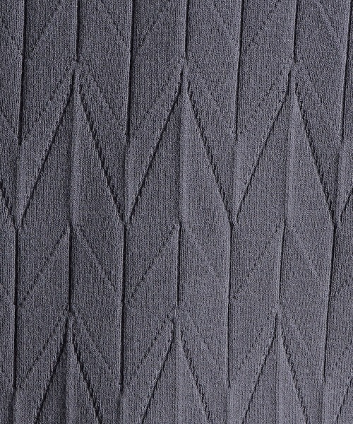 MONSIEUR NICOLE（ムッシュニコル）の「【ex/tra】ジオメトリックプリーツ クルーネックニット（ニット/セーター・メンズ・ベージュ/ブラック/グレー・LARGE/MEDIUM/X-LARGE）」の15枚目の写真