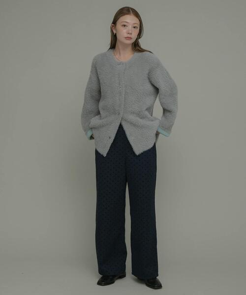 URBAN RESEARCH Sonny Label（アーバンリサーチサニーレーベル）の「『WEB限定』フロッキードットイージーパンツ（その他パンツ・レディース・ブラック/ネイビー・36/38）」の9枚目の写真