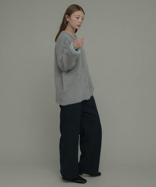 URBAN RESEARCH Sonny Label（アーバンリサーチサニーレーベル）の「『WEB限定』フロッキードットイージーパンツ（その他パンツ・レディース・ブラック/ネイビー・36/38）」の10枚目の写真