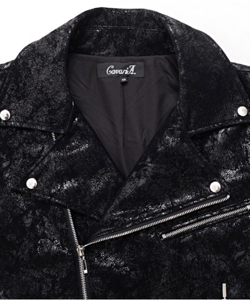 CavariA/キャバリア』WライダースJKT（ライダースジャケット）｜SILVER