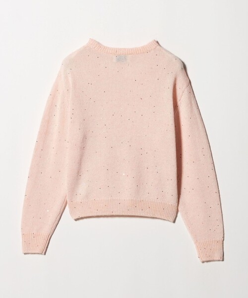 セール】フラワー スパンコール クルーネック ニット（ニット/セーター