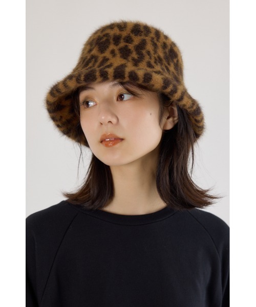 RODEO CROWNS WIDE BOWL（ロデオクラウンズワイドボウル）の「シャギーハット（ハット・レディース・ライトグレー/ブラック/ブラウン系その他・FREE）」の3枚目の写真