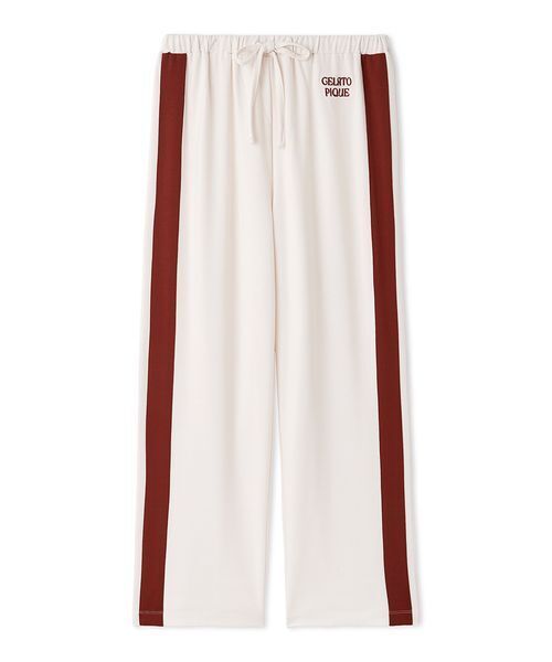 インレイロゴラインロングパンツ（ルームウェア/パジャマ）｜gelato