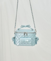 FickleBebe（フィクルベベ）の「キルティングリボンバニティ（ショルダーバッグ）」