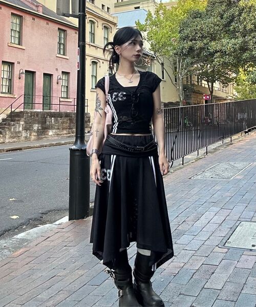 SETUP-EXE(セットアップイーエックスイー)の「33 LACE TOP / BLACK(Tシャツ/カットソー・レディース・その他・OS)」の4枚目の写真