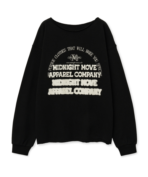 Midnight Move（ミッドナイトムーブ）の「ov off shoulder mtm [black]（スウェット・レディース・その他・FREE）」の2枚目の写真