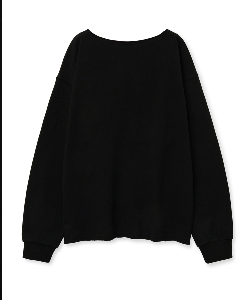 Midnight Move（ミッドナイトムーブ）の「ov off shoulder mtm [black]（スウェット・レディース・その他・FREE）」の4枚目の写真