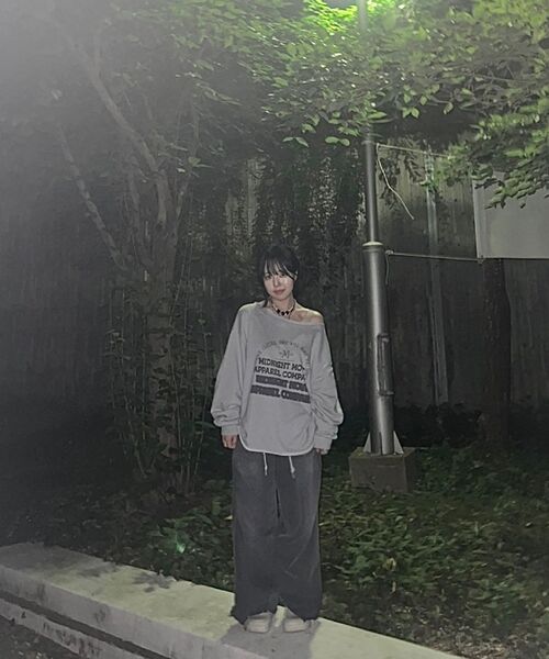 Midnight Move（ミッドナイトムーブ）の「ov off shoulder mtm [black]（スウェット・レディース・その他・FREE）」の5枚目の写真