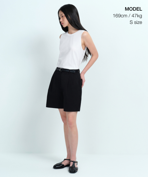 MUSINSA STANDARD WOMAN（ムシンサスタンダードウーマン）の「ウィメンズベーシックスリーブレストップ[ホワイト]（Tシャツ/カットソー・レディース・その他・SMALL/MEDIUM/LARGE/X-LARGE/X-SMALL）」の2枚目の写真