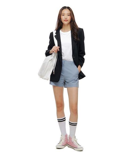 MUSINSA STANDARD WOMAN（ムシンサスタンダードウーマン）の「ウィメンズベーシックスリーブレストップ[ホワイト]（Tシャツ/カットソー・レディース・その他・SMALL/MEDIUM/LARGE/X-LARGE/X-SMALL）」の9枚目の写真