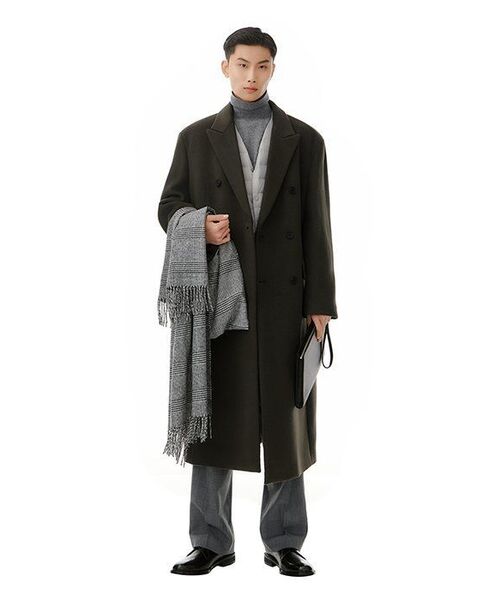 MUSINSA STANDARD（ムシンサスタンダード）の「サピアーノレザー クラッチバッグ [ブラック]（クラッチバッグ・レディース・その他・FREE）」の14枚目の写真