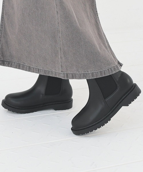 Honeys(ハニーズ)の「軽量サイドゴアブーツ(ブーツ・レディース・ブラック・S/M/LL/L)」の5枚目の写真