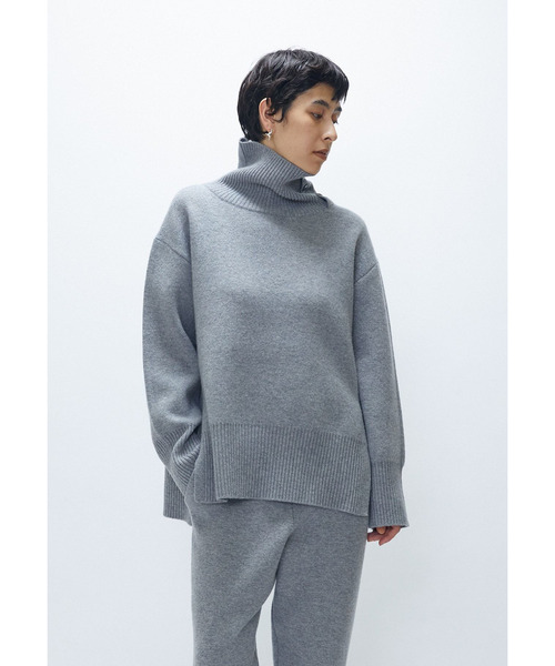 1er Arrondissement(プルミエアロンディスモン)の「ウールカシミアダブルフェイスボトルネックニット(ニット/セーター・レディース・オフホワイト/ライトグレー/ブラック系その他3・FREE)」の1枚目の写真