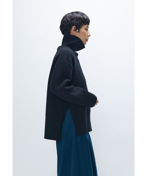 1er Arrondissement(プルミエアロンディスモン)の「ウールカシミアダブルフェイスボトルネックニット(ニット/セーター・レディース・オフホワイト/ライトグレー/ブラック系その他3・FREE)」の11枚目の写真