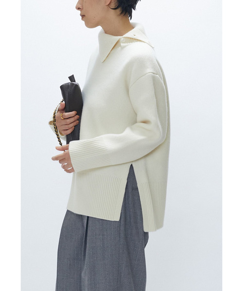 1er Arrondissement(プルミエアロンディスモン)の「ウールカシミアダブルフェイスボトルネックニット(ニット/セーター・レディース・オフホワイト/ライトグレー/ブラック系その他3・FREE)」の4枚目の写真