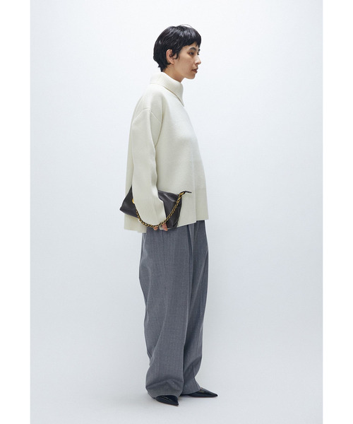 1er Arrondissement(プルミエアロンディスモン)の「ウールカシミアダブルフェイスボトルネックニット(ニット/セーター・レディース・オフホワイト/ライトグレー/ブラック系その他3・FREE)」の6枚目の写真