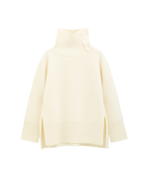1er Arrondissement(プルミエアロンディスモン)の「ウールカシミアダブルフェイスボトルネックニット(ニット/セーター・レディース・オフホワイト/ライトグレー/ブラック系その他3・FREE)」の8枚目の写真