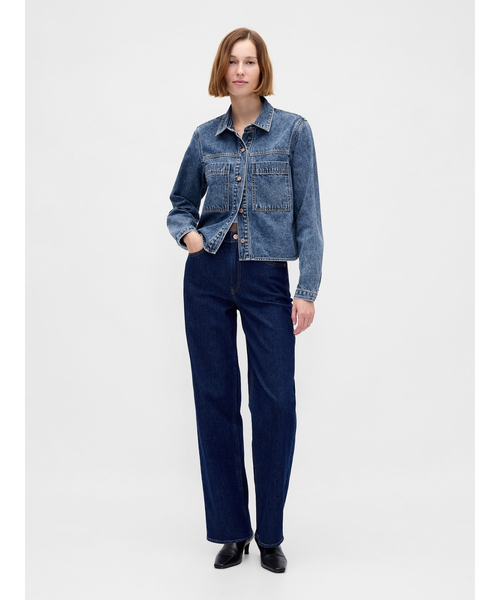 GAP（ギャップ）の「デニムシャケット（デニムジャケット・レディース・インディゴブルー・L/XS/M/S/XXS）」の4枚目の写真