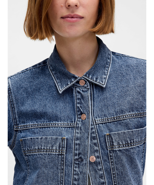 GAP（ギャップ）の「デニムシャケット（デニムジャケット・レディース・インディゴブルー・L/XS/M/S/XXS）」の6枚目の写真
