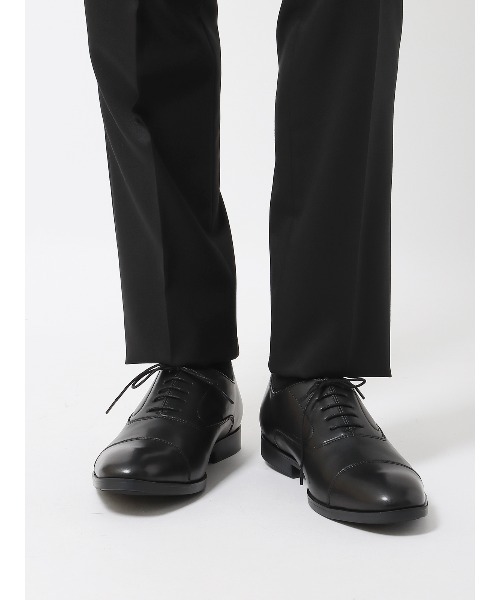 SUIT SQUARE(スーツスクエア)の「ストレートチップシューズ 軽量 アクションレザー(ドレスシューズ・メンズ・ブラック・24.5cm/25.0cm/25.5cm/26.0cm/26.5cm/27.0cm)」の6枚目の写真