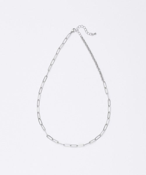 COLONY 2139（コロニートゥーワンスリーナイン）の「ステンレスミックスチェーンネックレス（ネックレス・メンズ・シルバー・FREE）」の3枚目の写真