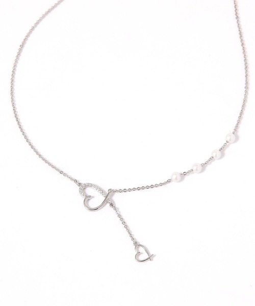 Heather(ヘザー)の「モチーフキャシャハートネックレス 613157(ネックレス・レディース・シルバー/ゴールド・ONE SIZE)」の1枚目の写真