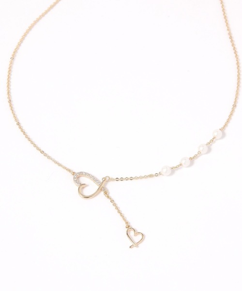 Heather(ヘザー)の「モチーフキャシャハートネックレス 613157(ネックレス・レディース・シルバー/ゴールド・ONE SIZE)」の2枚目の写真