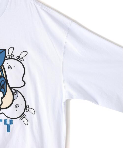 GALFY(ガルフィー)の「GALFY/ガルフィー/【LHP別注】ガルちゃんいぬたロンTee(Tシャツ/カットソー・レディース・ブラック/ホワイト・L/XL)」の5枚目の写真