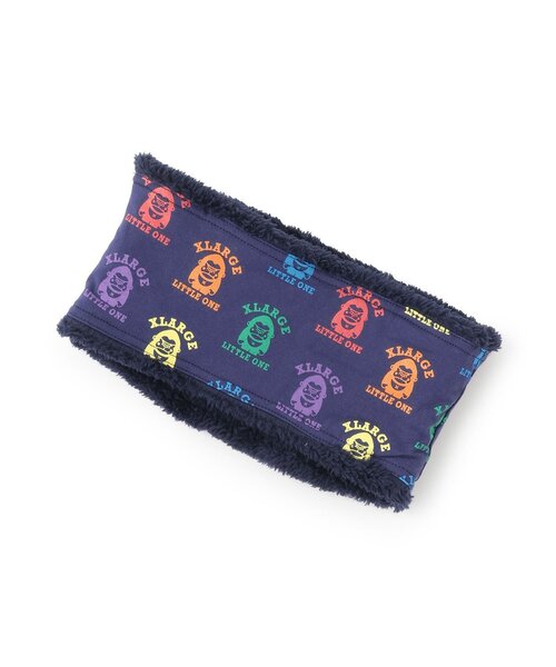 XLARGE KIDS(エクストララージキッズ)の「ファニーゴリラスヌード(ネックウォーマー/スヌード・キッズ・ネイビー/トップグレー・F)」の4枚目の写真