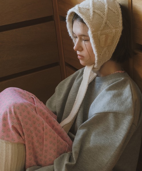 ROCKFISH WEATHERWEAR(ロックフィッシュウェザーウェア)の「DIAMOND CABLE EARMUFF(イヤーマフ・レディース・グレー/アイボリー/オリーブ/ラベンダー・FREE)」の7枚目の写真