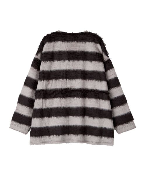 HYSTERIC GLAMOUR（ヒステリックグラマー）の「AFRO GIRLワッペン カーディガン（カーディガン/ボレロ・レディース・ブラック/ブルー/レッド・FREE）」の5枚目の写真