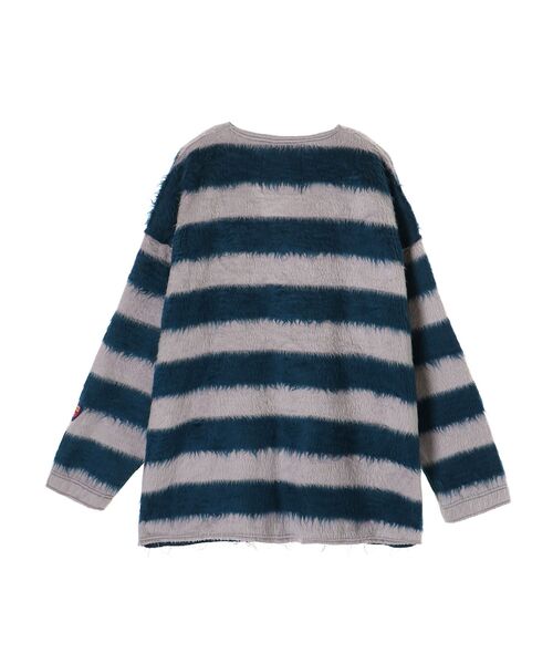 HYSTERIC GLAMOUR（ヒステリックグラマー）の「AFRO GIRLワッペン カーディガン（カーディガン/ボレロ・レディース・ブラック/ブルー/レッド・FREE）」の6枚目の写真