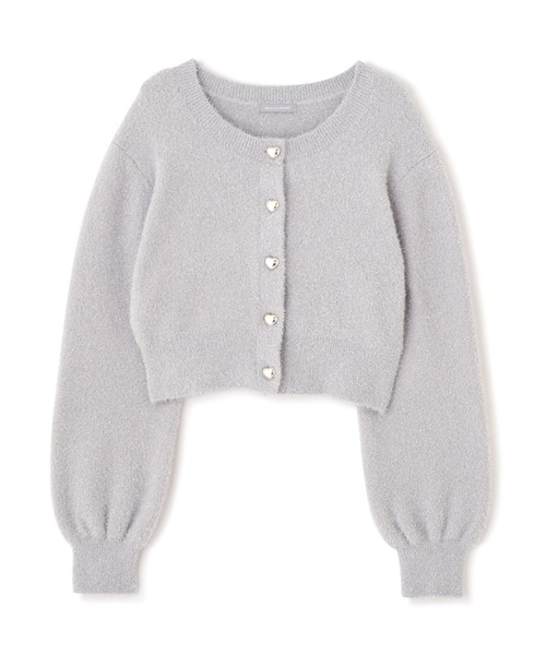 JILL by JILL STUART（ジルバイジルスチュアート）の「◇ ハートボタンラメフェザーカーディガン（ニット/セーター・レディース・ベージュ/ピンク/グレー・FREE）」の11枚目の写真
