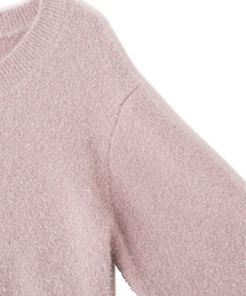 JILL by JILL STUART（ジルバイジルスチュアート）の「◇ ハートボタンラメフェザーカーディガン（ニット/セーター・レディース・ベージュ/ピンク/グレー・FREE）」の16枚目の写真